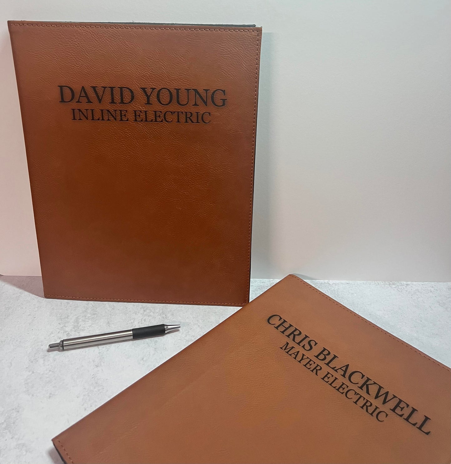 Custom Engraved Leather Portfolio