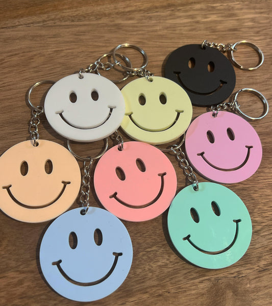 Smiley Face Keychain