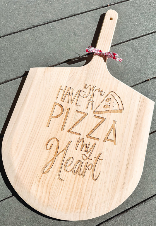 "You Have a Piece of my Heart" Pizza Peel